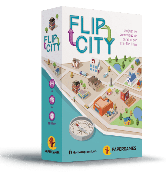 caixa do jogo Flip City