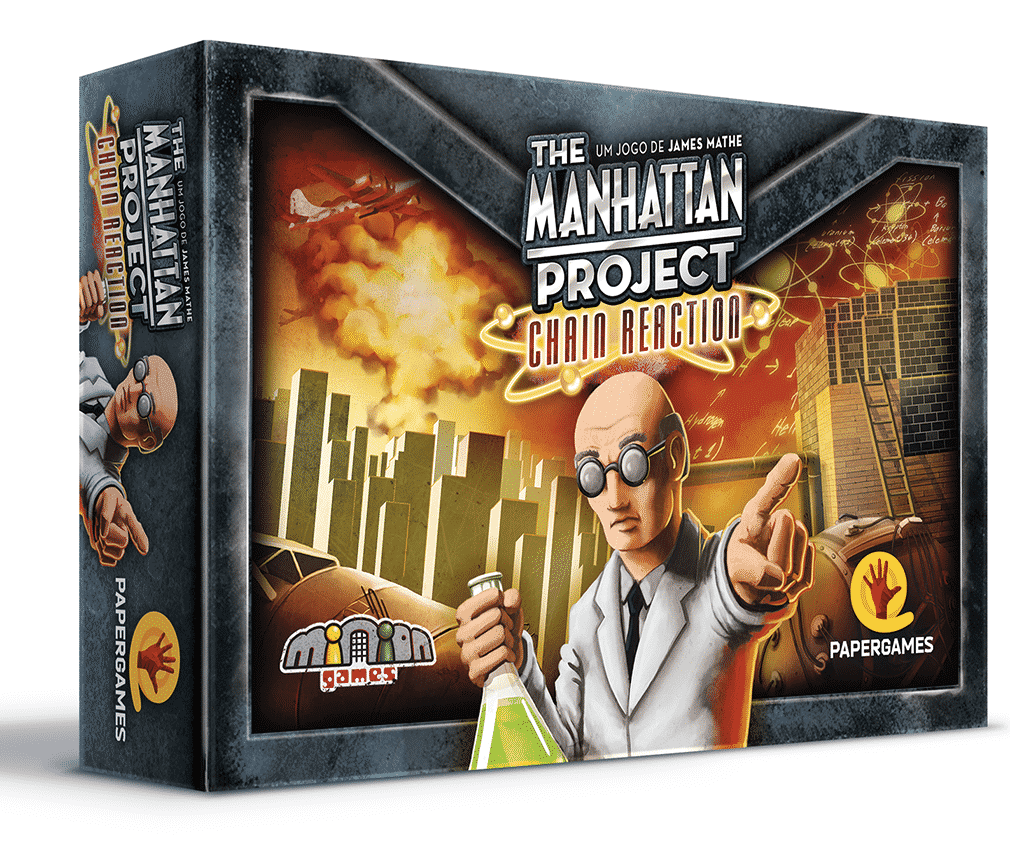 caixa do jogo The Manhattan Project: Chain Reaction
