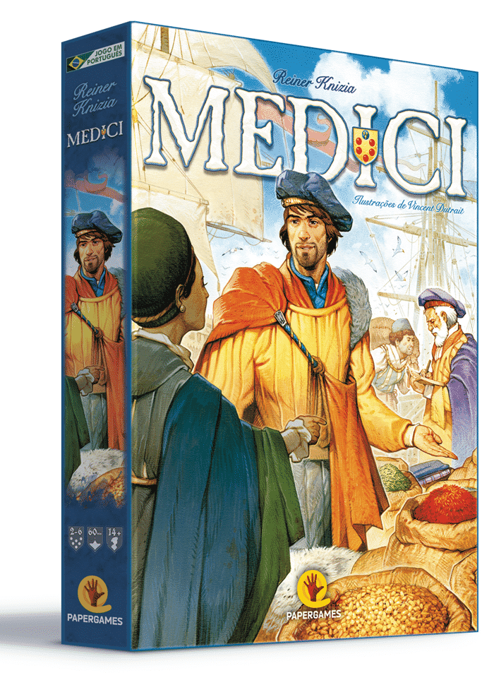 caixa do jogo Medici