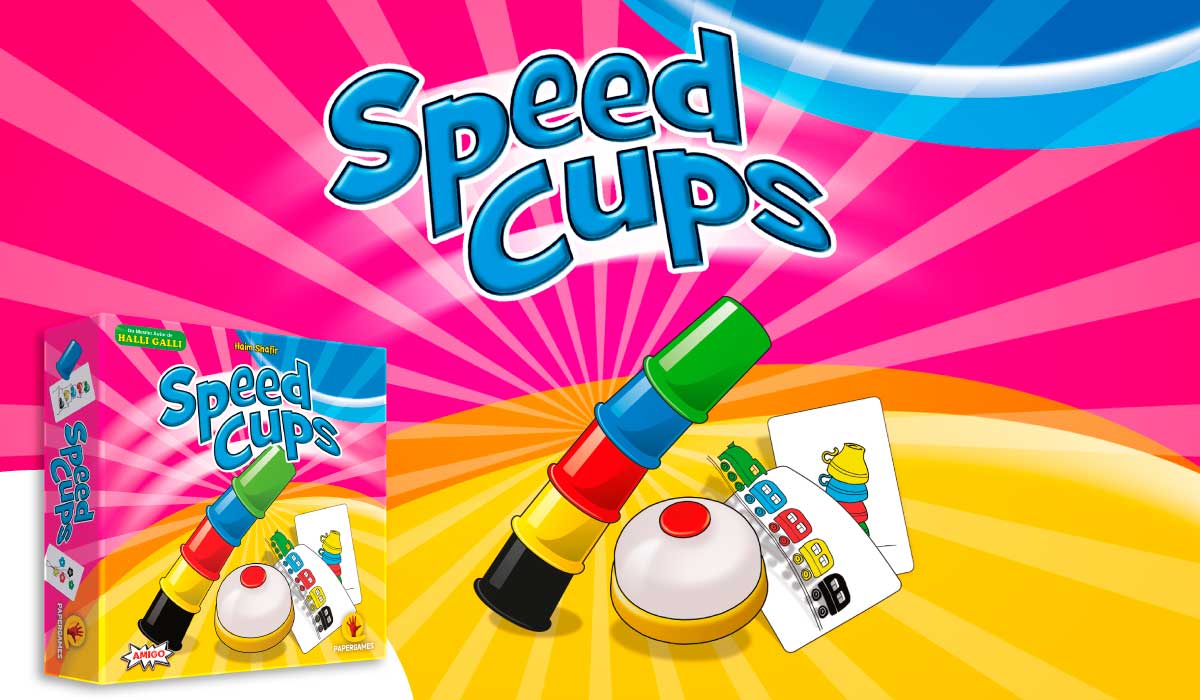 Jogo Speed Cups Copinhos Coloridos Cartas Cores Brinquedo Nf - LALA BRINK