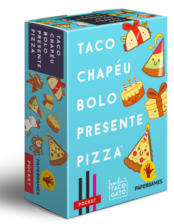 Taco Chapéu Bolo Presente Pizza- Jogo de Cartas PaperGames